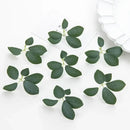 Realistic dark green 50pcs silk 5leaf artificial roses wedding decor by Decorbites