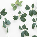 Realistic dark green 50pcs silk 5leaf artificial roses wedding decor by Decorbites