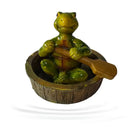 Realistic dark green & beige floating crocodile head garden water decor by Decorbites