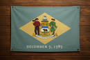 Delaware Flag with Grommets Along the Edges for Wall Hanging by Flagman of America