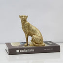 GobekUsa Leopard Print Cheetah Resin Crafts: Realistic Home Office Decor