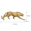 GobekUsa Leopard Print Cheetah Resin Crafts: Realistic Home Office Decor