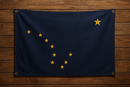 WallSafe™ Wall-Mounted Alaska Flag | Reinforced Edge Grommets | Made in USA by Flagman of America