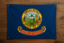 Idaho Flag with Grommets Along the Edges for Wall Hanging by Flagman of America