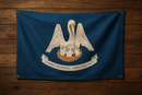 Louisiana Flag with Grommets Along the Edges for Wall Hanging by Flagman of America