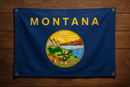Montana Flag with Grommets Along the Edges for Wall Hanging by Flagman of America