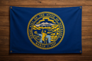 Nebraska Flag with Grommets Along the Edges for Wall Hanging by Flagman of America