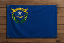 Nevada Flag with Grommets Along the Edges for Wall Hanging by Flagman of America