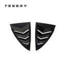 TESERY Rear Side Window Louvers Cover for Model Y | 3 Finishes | 2-Pack