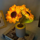 GobekUsa Rechargeable Sunflower LED Night Light for Bedroom