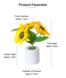 GobekUsa Rechargeable Sunflower LED Night Light for Bedroom
