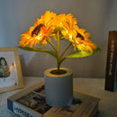 GobekUsa Rechargeable Sunflower LED Night Light for Bedroom