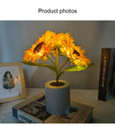 GobekUsa Rechargeable Sunflower LED Night Light for Bedroom