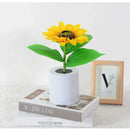 GobekUsa Rechargeable Sunflower LED Night Light for Bedroom