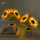 GobekUsa Rechargeable Sunflower LED Night Light for Bedroom