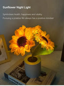GobekUsa Rechargeable Sunflower LED Night Light for Bedroom
