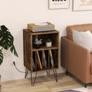 Record Player Stand with Charging Station by LJGDeals