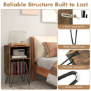 Record Player Stand with Charging Station by LJGDeals