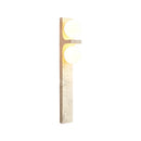 Rectangle Asymmetrical Travertine Wall Sconce