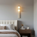 Rectangle Asymmetrical Travertine Wall Sconce