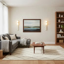 Rectangle Asymmetrical Travertine Wall Sconce