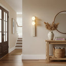 Rectangle Asymmetrical Travertine Wall Sconce