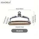 Rectangular cake dessert wood plate with glass lid dining room serving dish by Decorbites