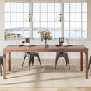 Rectangular Dining Table, 78 inch Long Kitchen Table for 6-8 People