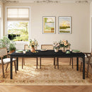 Rectangular Dining Table, 78 inch Long Kitchen Table for 6-8 People