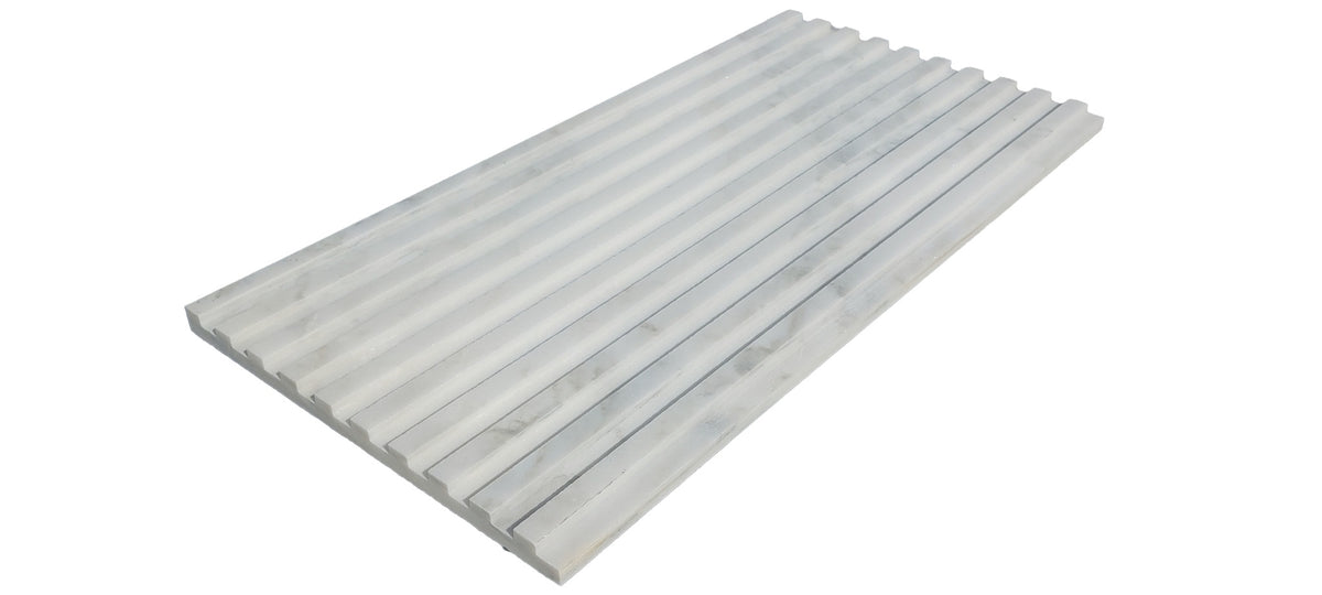 Marble Grooved 3D Stone Wall Panel - Architectural Linear