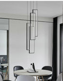 GobekUsa Rectangular LED Chandelier for Modern Living Spaces