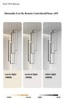 GobekUsa Rectangular LED Chandelier for Modern Living Spaces