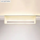 GobekUsa Rectangular Metal Wall Mounted Lamp - Modernist 8"/12" Wide LED Up & Down Lighting in Gold/Black/White, White/Warm Light