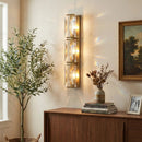 Rectangular Triple Crystal Wall Lamp