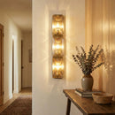 Rectangular Triple Crystal Wall Lamp