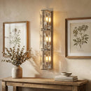 Rectangular Triple Crystal Wall Lamp