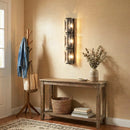 Rectangular Triple Crystal Wall Lamp