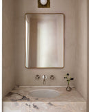 Brass Rectangle Mirror - Unlacquered Brass Mirror