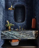 Oblong Brass Mirror - Modern Rectangle Mirror