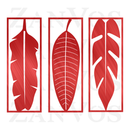 Leaf Set Wall Art V1