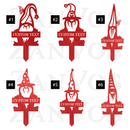 Gnome Monogram Plant Markers