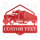 Semi Truck Monogram V2