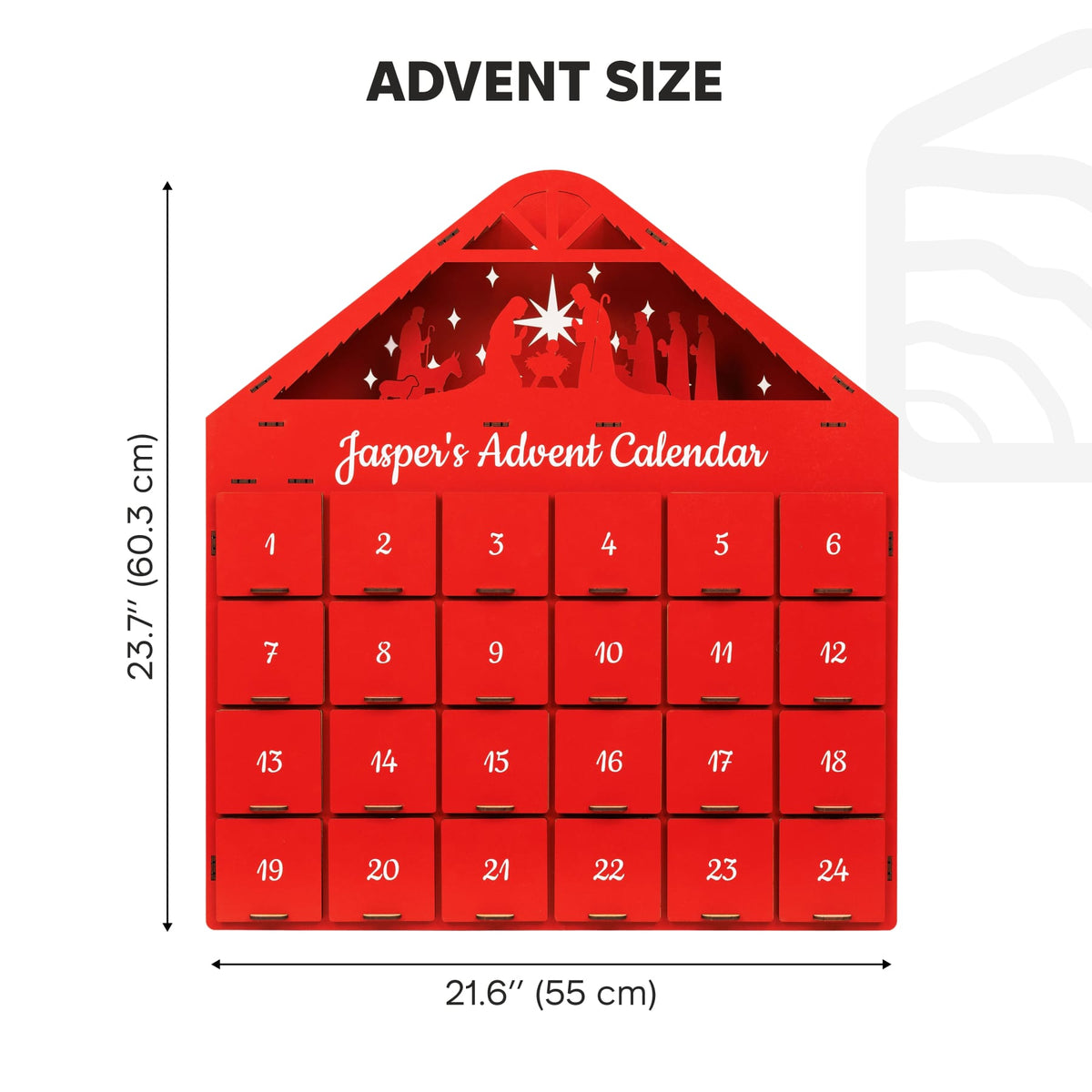 Christmas Advent Calendar - Red, photo 11 of 11