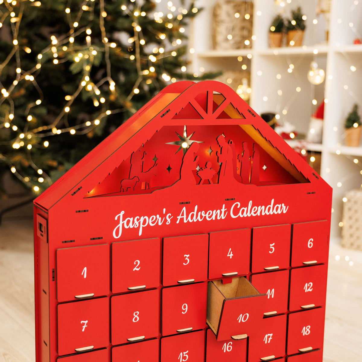 Christmas Advent Calendar - Red, photo 8 of 11