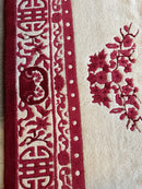 Red & Beige Chinese Art Deco Style Rug 11 x 15