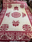 Red & Beige Chinese Art Deco Style Rug 11 x 15