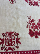Red & Beige Chinese Art Deco Style Rug 11 x 15