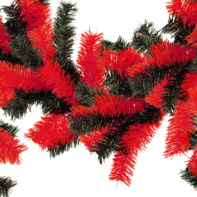 Red and Black Christmas Garland