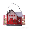 GobekUsa Hanging Metal Bird Feeder House for Hummingbird & Wild Birds