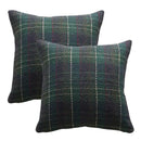 Red and cream buffalo plaid cushion cover living room throw pillow by Decorbites